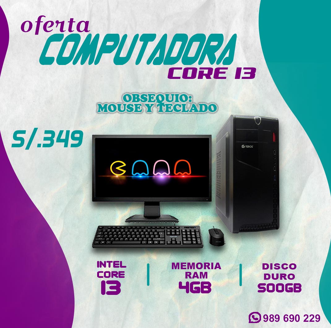 Computadora Core I3 en descuento